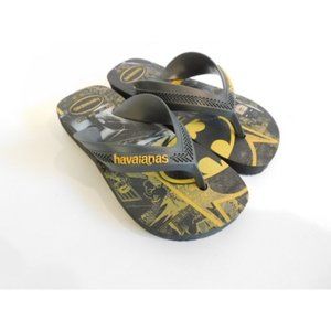 Havaianas Flip-flops Beach Slippers Sandal NEW Boy's BATMAN size 10 Toddler